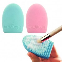 Cleaning Silicone  Brush Egg Makeup Brush Cleaner Washing Scrubber Board Cosmetic Clean Tools